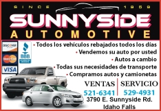 Sunnyside Automotive - Used Dodge Ford GMC in Idaho Falls ID